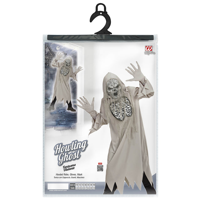 Costume Halloween Fantasma Grigio Bambino