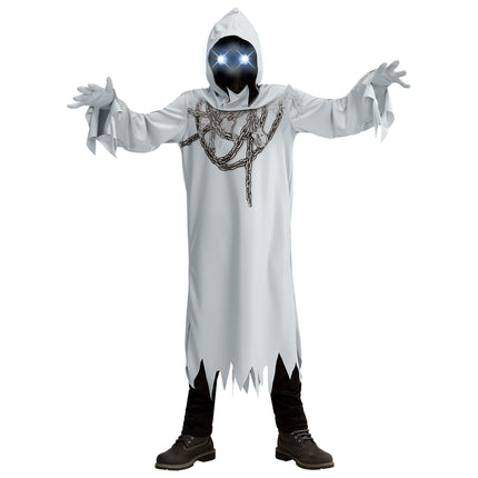 Costume Halloween Fantasma Grigio Bambino