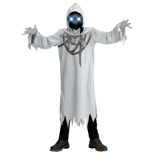 Costume Halloween Fantasma Grigio Bambino