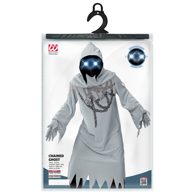 Costume Halloween Fantasma Grigio Bambino