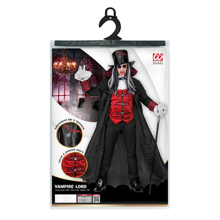 Costume di Halloween da Vampiro da uomo 4 pezzi