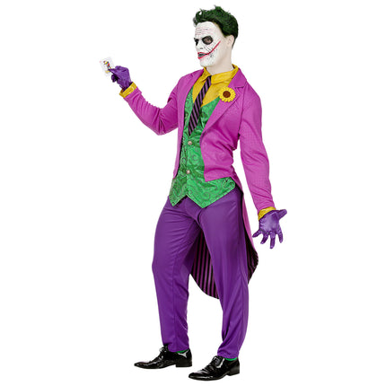 Costume di Halloween Joker rosa da uomo