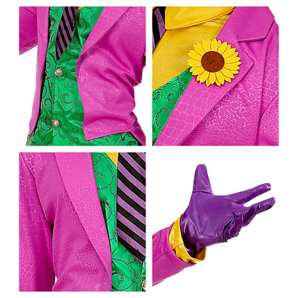 Costume di Halloween Joker rosa da uomo