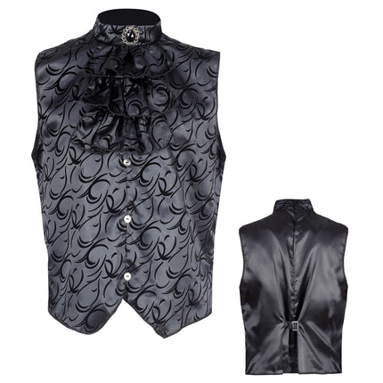 Gilet di Halloween Nero Gotico