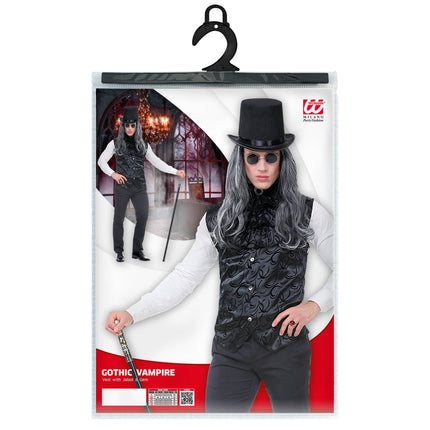 Gilet di Halloween Nero Gotico