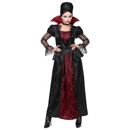 Costume di Halloween da donna vampiro con girocollo