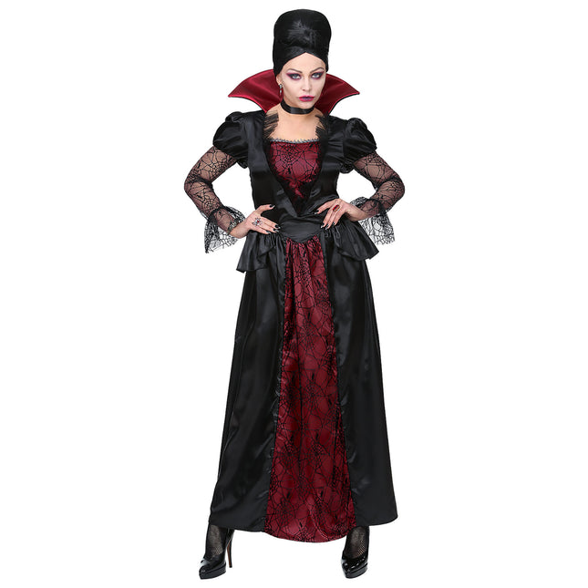 Costume di Halloween da donna vampiro con girocollo