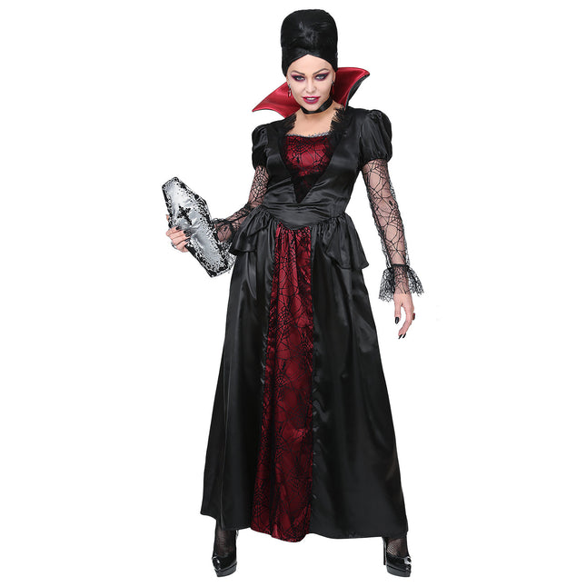 Costume di Halloween da donna vampiro con girocollo