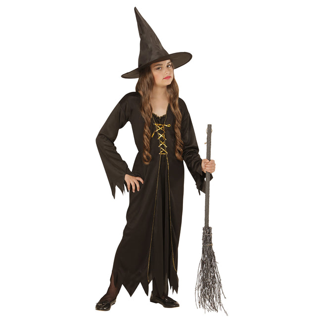 Costume di Halloween da strega marrone per bambino