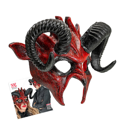 Maschera di Halloween Diavolo Nero