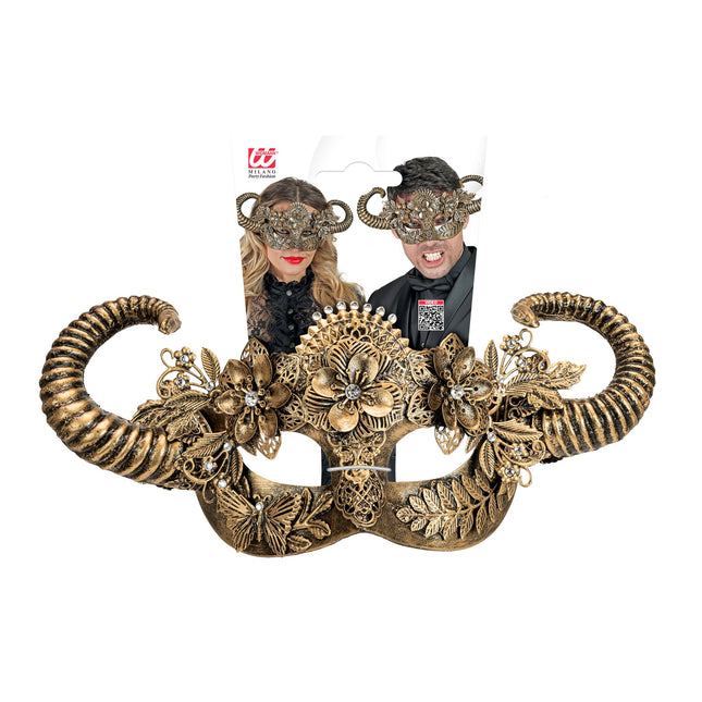 Maschera occhi dorata Ariete