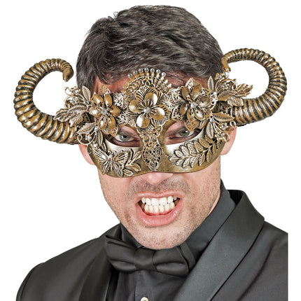 Maschera occhi dorata Ariete