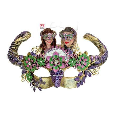 Maschera occhi colorata Ariete