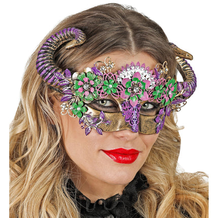 Maschera occhi colorata Ariete
