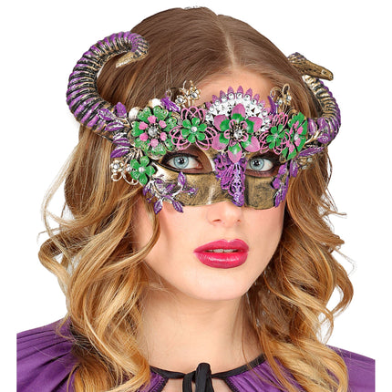 Maschera occhi colorata Ariete