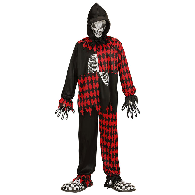 Costume di Halloween da giullare per bambino