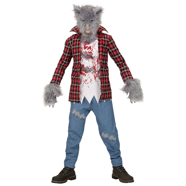 Costume di Halloween Rosso Blu Bambino Lupo Mannaro