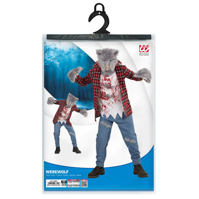 Costume di Halloween Rosso Blu Bambino Lupo Mannaro