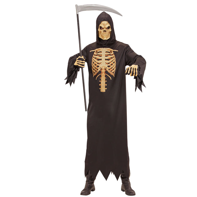 Costume di Halloween da uomo Scheletro Mietitore