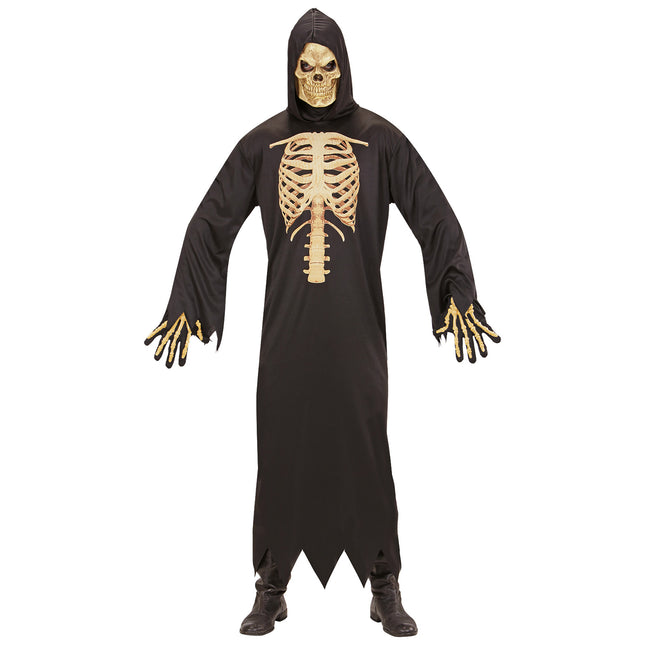 Costume di Halloween da uomo Scheletro Mietitore