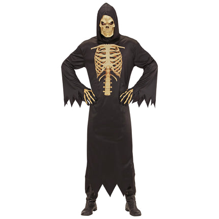 Costume di Halloween da uomo Scheletro Mietitore
