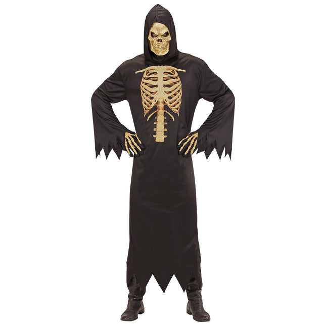 Costume di Halloween da uomo Scheletro Mietitore