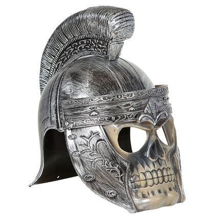 Casco di Halloween romano con teschio
