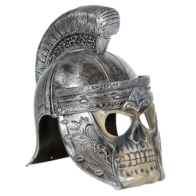 Casco di Halloween romano con teschio