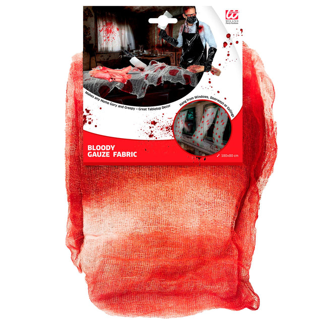 Tovaglia Halloween a rete con sangue 1,8m