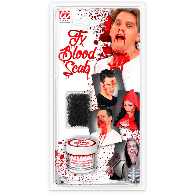 Set trucco Halloween Sangue 2 pezzi