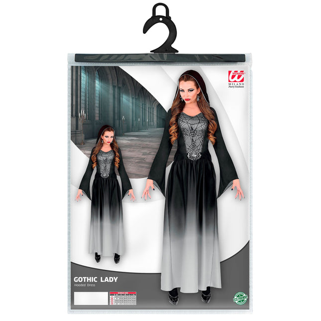 Costume Halloween Grigio Donna Gotico