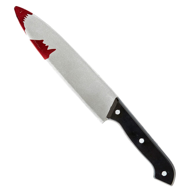 Coltello finto di Halloween insanguinato 30 cm