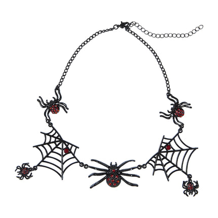 Collana di Halloween con ragni neri