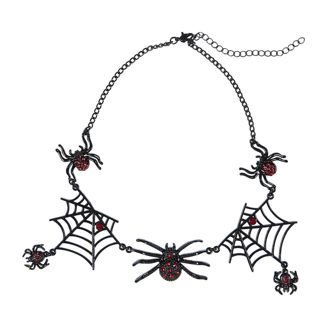 Collana di Halloween con ragni neri
