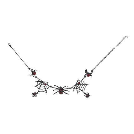 Collana di Halloween con ragni neri