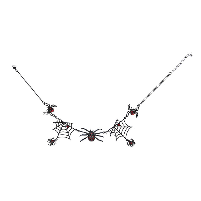 Collana di Halloween con ragni neri