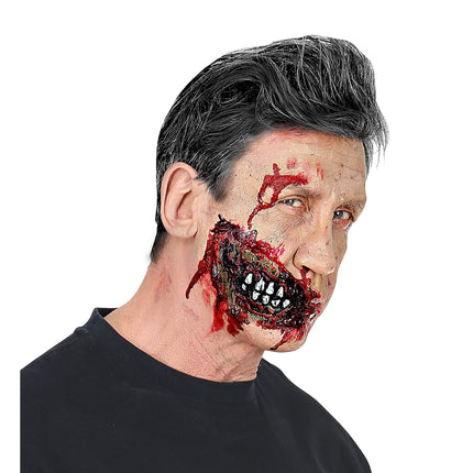 Guancia finta di Halloween