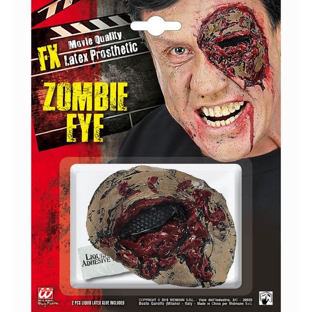 Maschera di Halloween occhio di zombie
