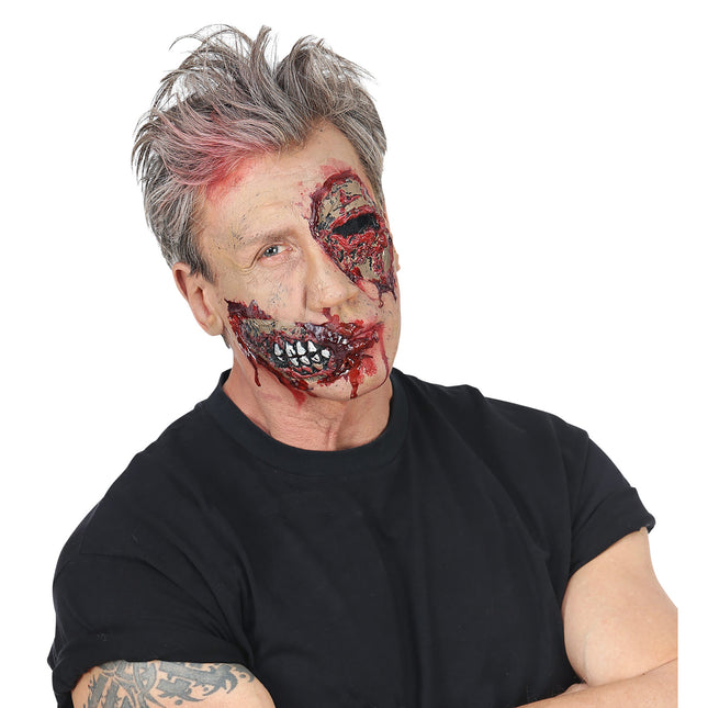 Maschera di Halloween occhio di zombie