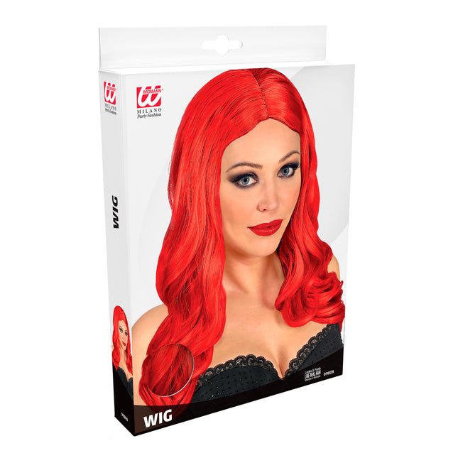 Parrucca rossa Roxy capelli lunghi