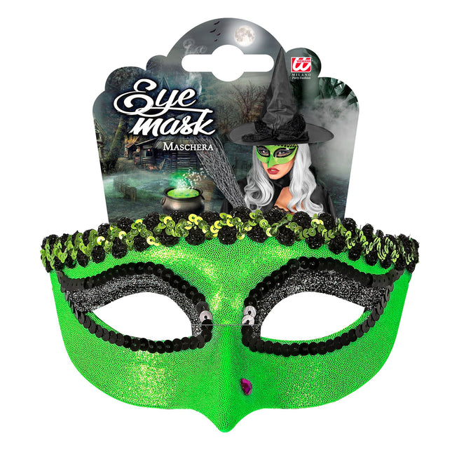 Maschera occhi Halloween Strega