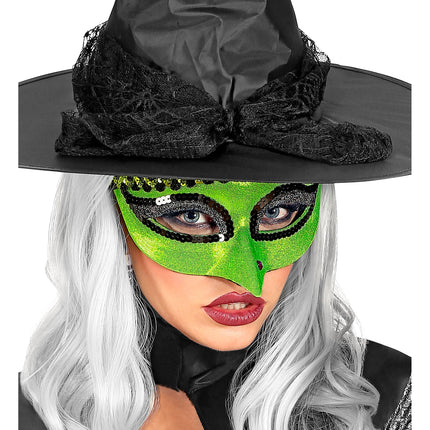 Maschera occhi Halloween Strega