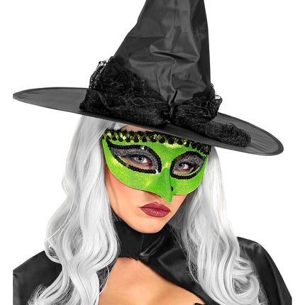 Maschera occhi Halloween Strega