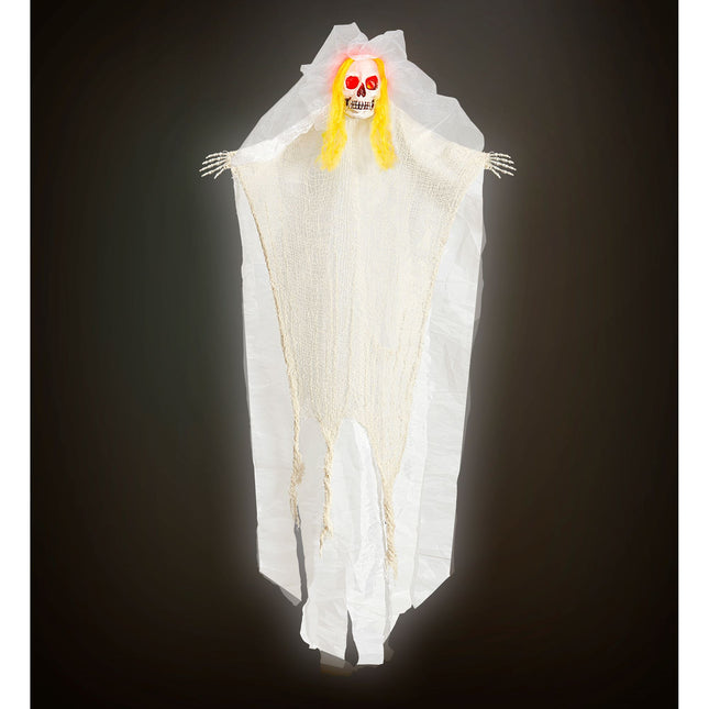 Bambola sposa di Halloween con luci 1,05 m