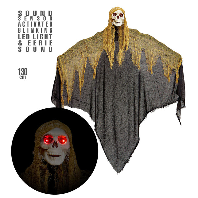 Manichino di Halloween con luci e suoni 1,3 m