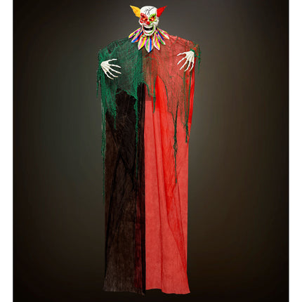 Bambola clown di Halloween con luci e suoni 2,4 m