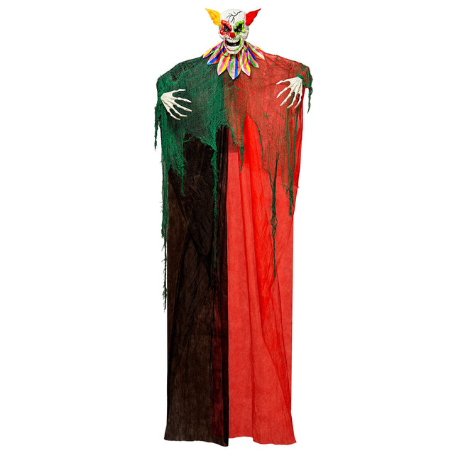 Bambola clown di Halloween con luci e suoni 2,4 m