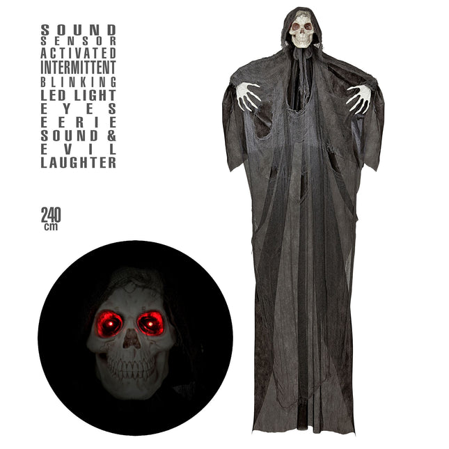 Manichino di Halloween con luci e suoni 2,4 m