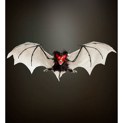 Pipistrello finto di Halloween con luce 89 cm