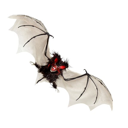 Pipistrello finto di Halloween con luce 89 cm